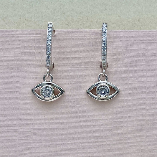 Z1458  Huggie Eye Earrings