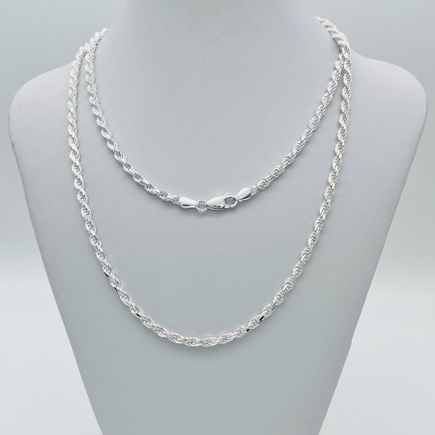 S1612CH Rope Chain 3.3mm. x 24"