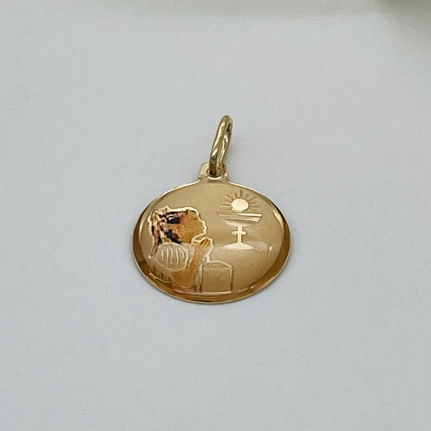 G-137  14K Gold 20mm. Pendant