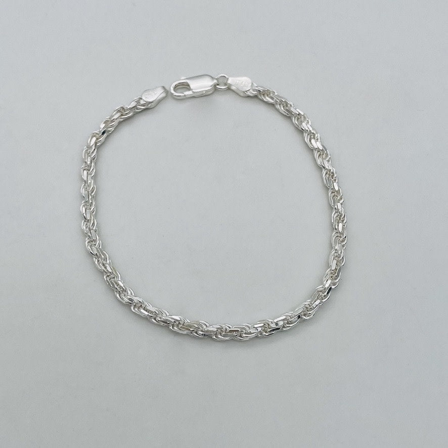 S1594 Rope Bracelet 3.7mm. x 7"