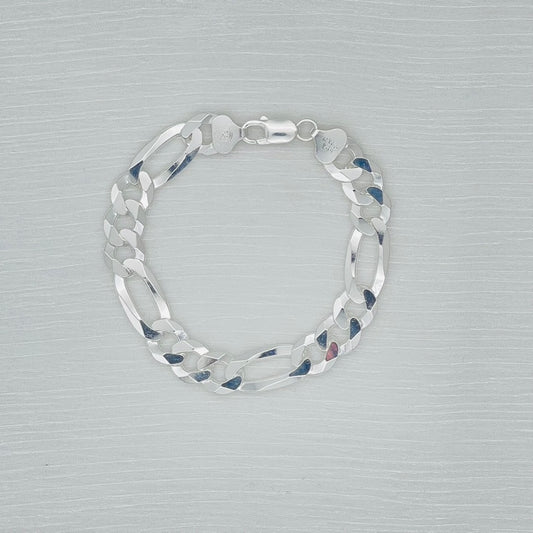 S1781BL Flat  Figaro Bracelet 11mm. x 8"