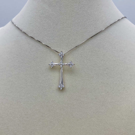 Z1463NL Cross Necklace 16+2"