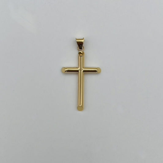 G182P 14K Gold 27x15mm Cross Pendant