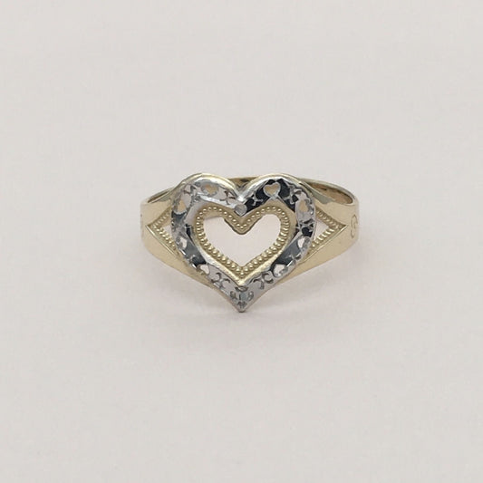 G20R 14K Gold Heart Ring #7