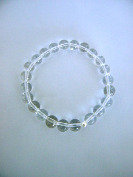 ST967  Bracelet Rock Crystal 8mm.