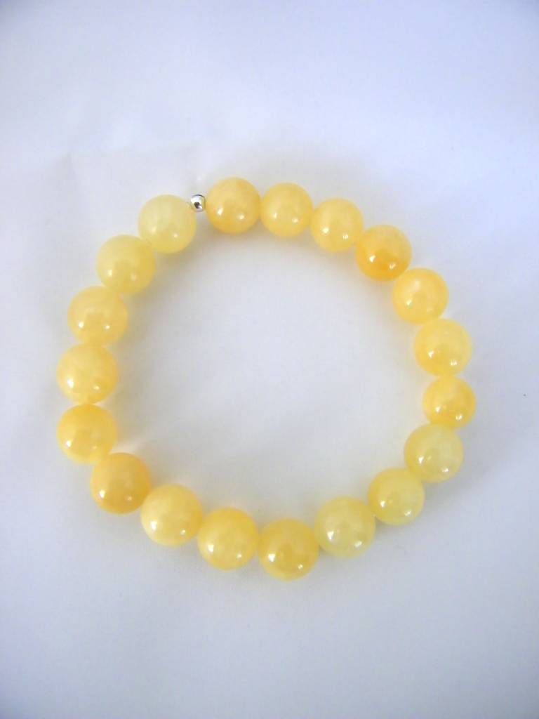 ST-1032  8mm. Bracelet Calcite 7"