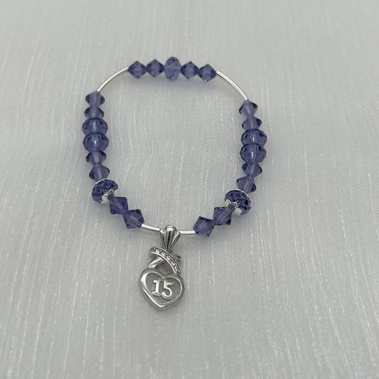 C1219BL Quinceañera Tanzanite 7"