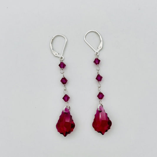 C1281ER Ruby Baroque Earrings