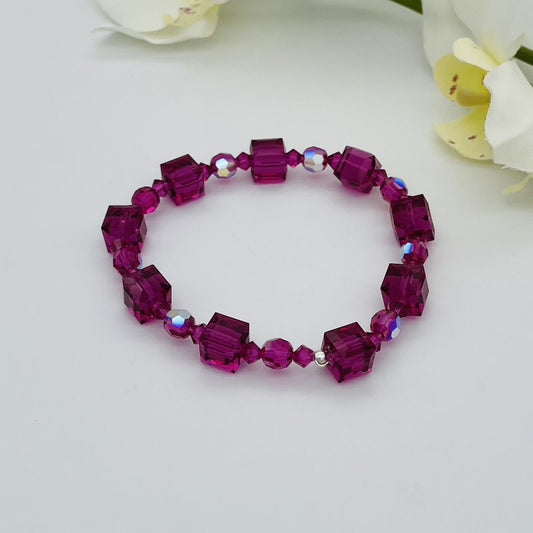 C1245   7" Bracelet Fuchsia