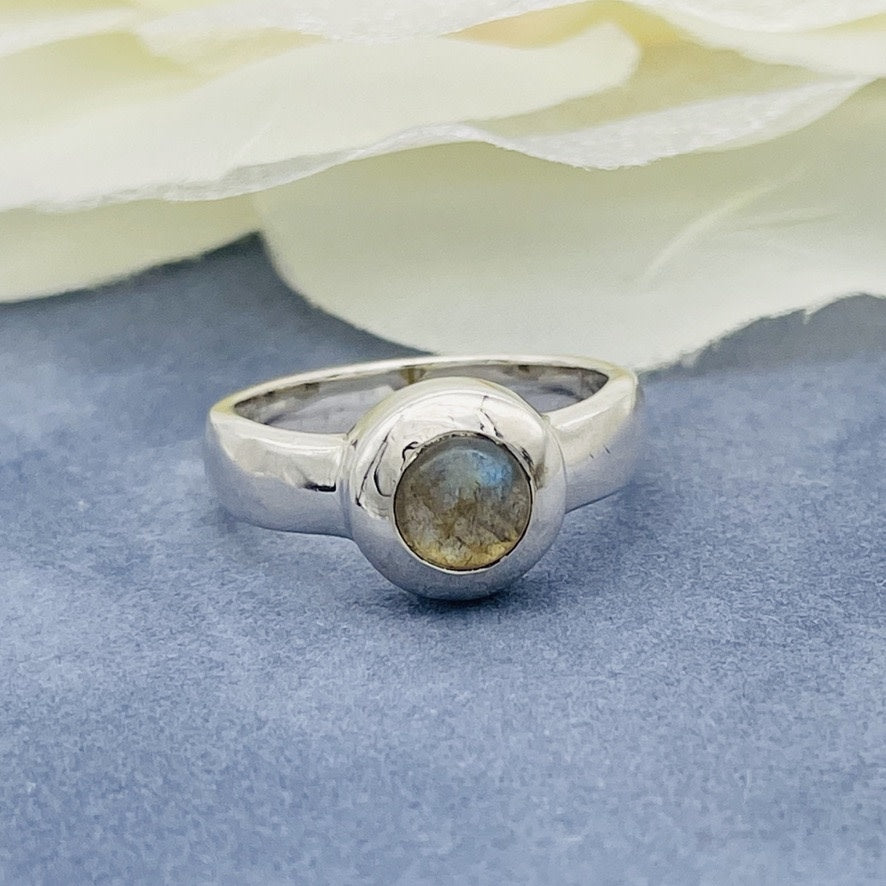 ST1648 Labradorite Ring # 7.5