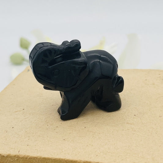 ST1518  Black Onyx  Elephant 1.5"