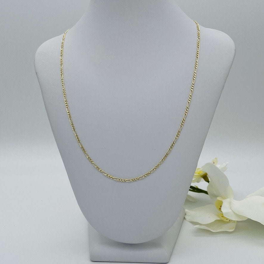 G05ch 14K Gold Figaro chain 1.8mm. 16"