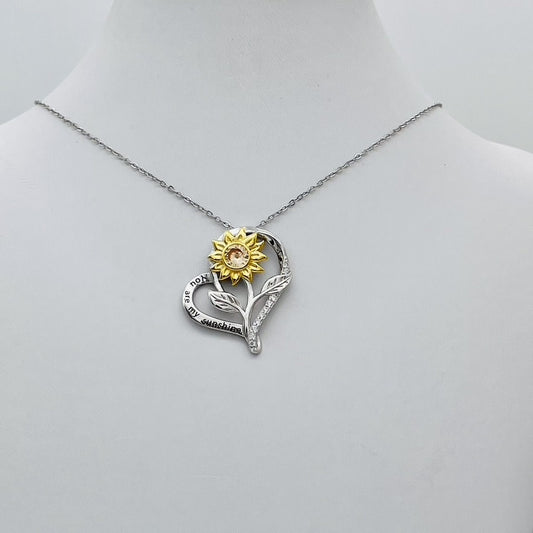 Z1659 Sunflower Necklace 18"