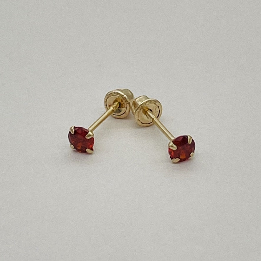 G116 14K Gold Jan  Earrings 3mm.