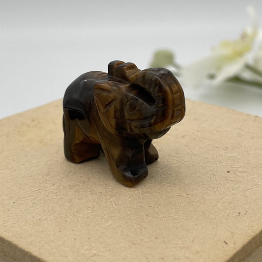 ST1518 Tiger Eye Elephant 1.5"