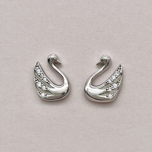 Z1478ER Swan Earrings