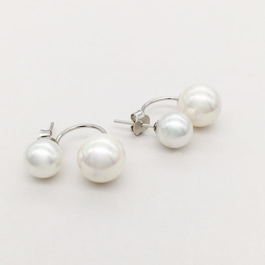 C1236ER Telephone Style Pearl Earrings