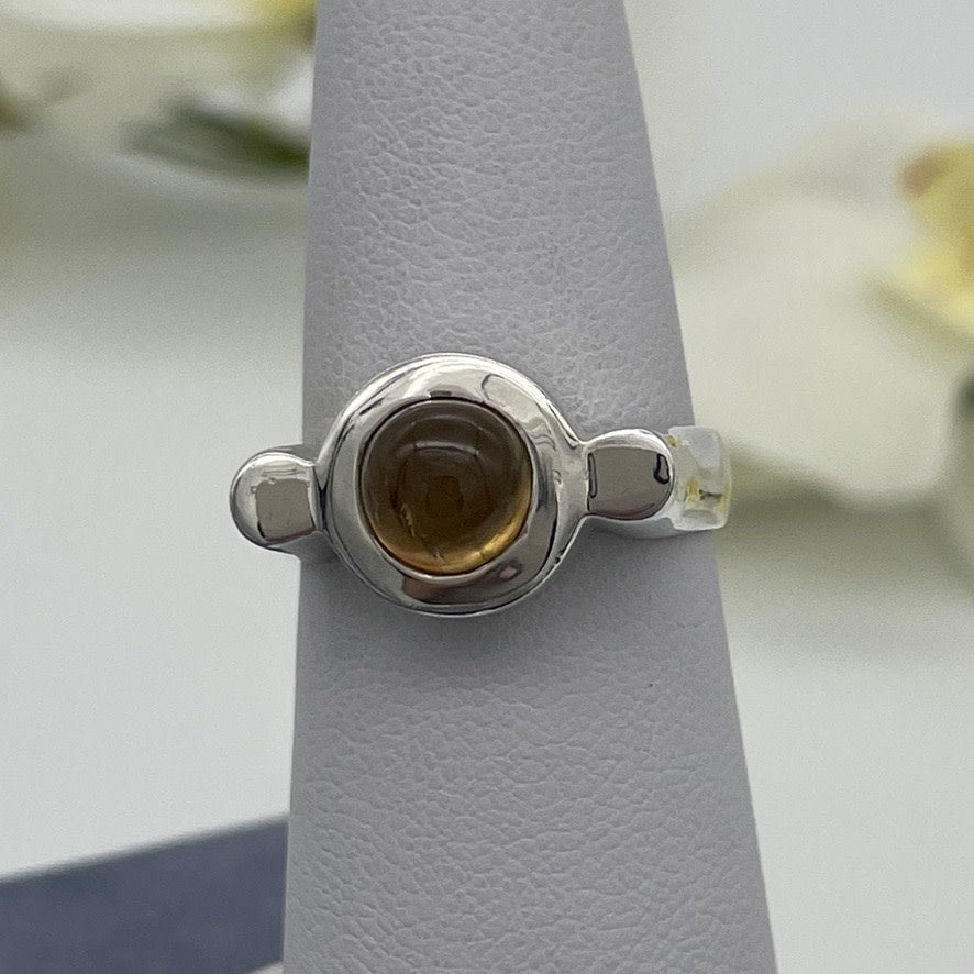 ST1609  Citrine Ring # 8