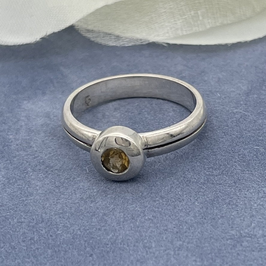 ST1718  Citrine Ring #6.5