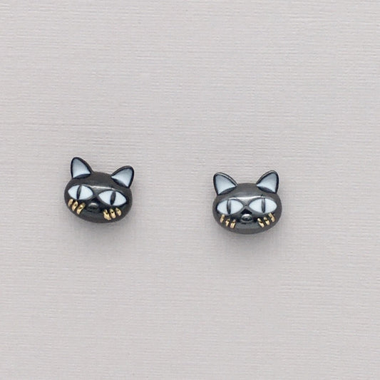 S1577ER Black Cat Earrings