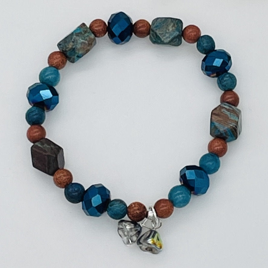 ST1567 Blue Sky Jasper Bracelet 7"