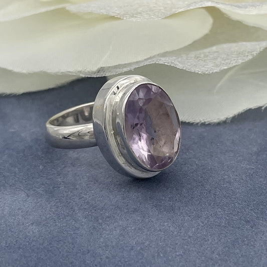 ST1649 Amethyst Ring #6.5