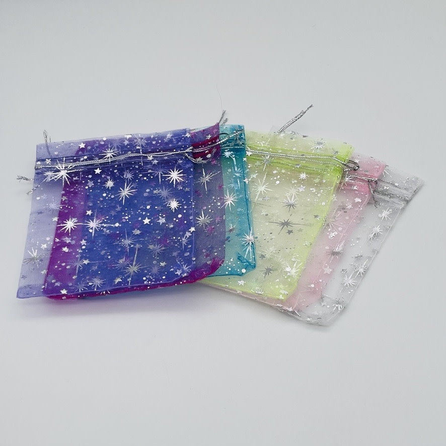 BT-112  4.5mmX4mm Organza Bags Assorted