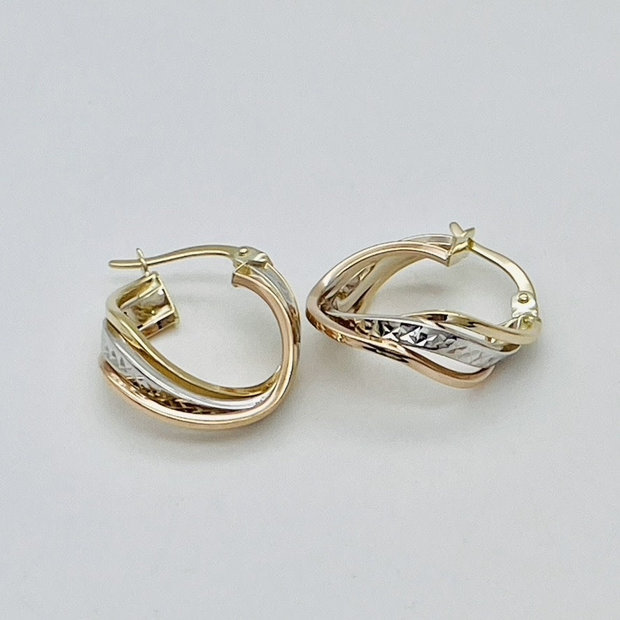 G-229 14K Gold Hoops  20mm.