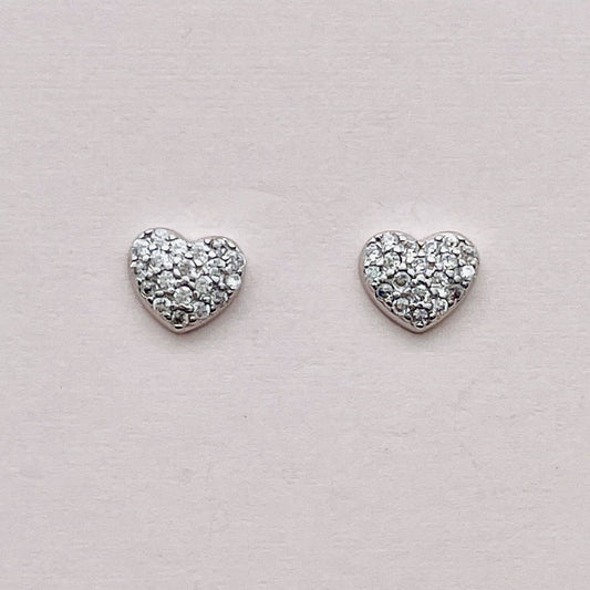 Z1449ER Heart Earrings  5mm. x 7mm.