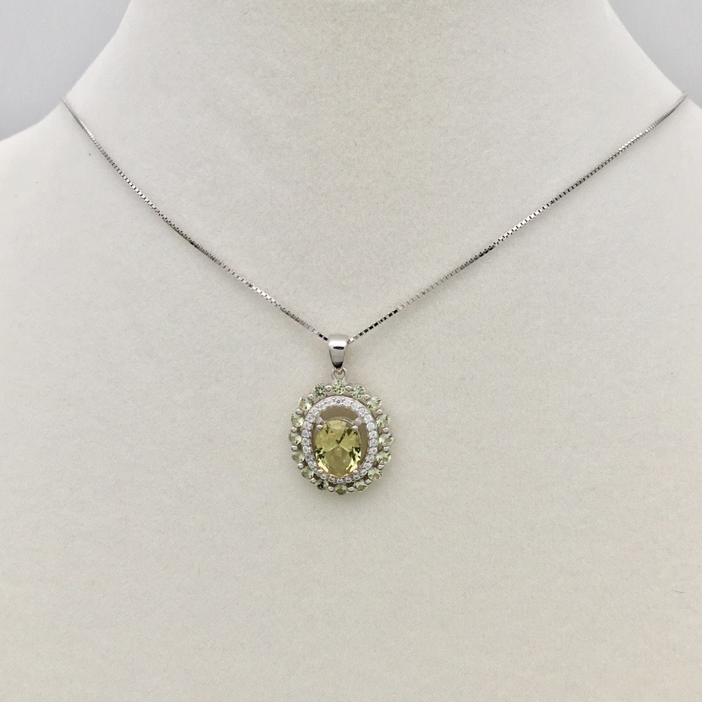 ST1502NL Peridot Necklace 18"