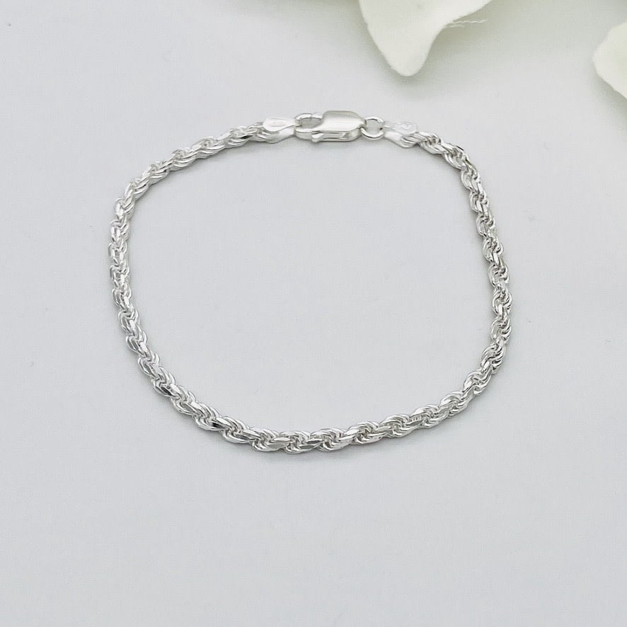 S861BL Rope Bracelet 3mm. x 7"