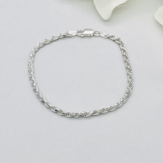 S861BL Rope Bracelet 3mm. x 7"