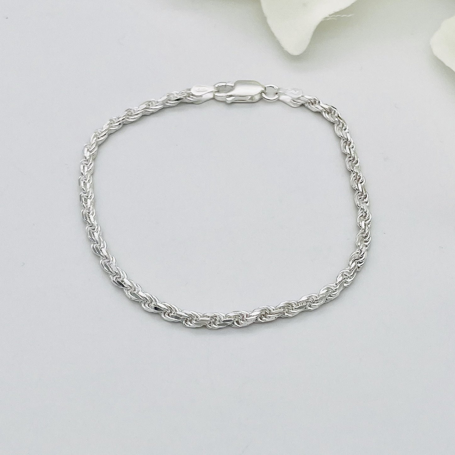 S861BL Rope Bracelet 3mmX 8"