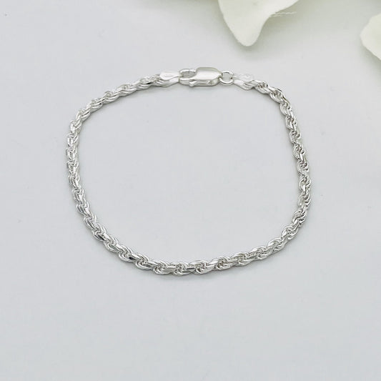 S861BL Rope Bracelet 3mmX 8"