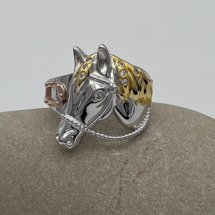 Z1563R Horse Men's Ring