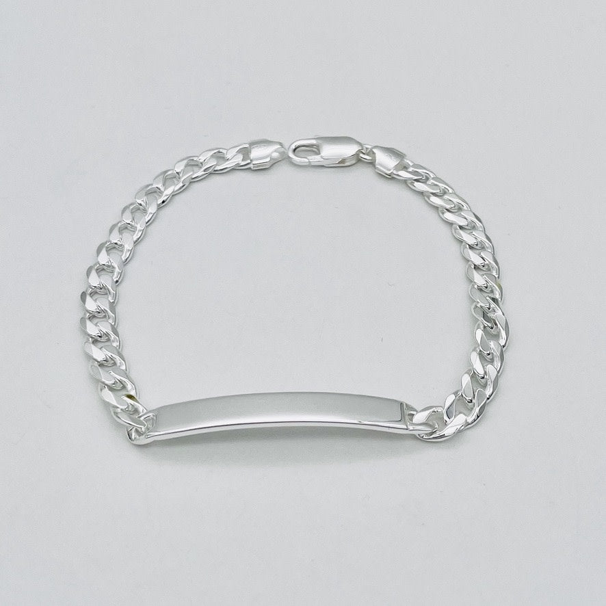 S1654 Curb ID Bracelet 8mm. x 9"