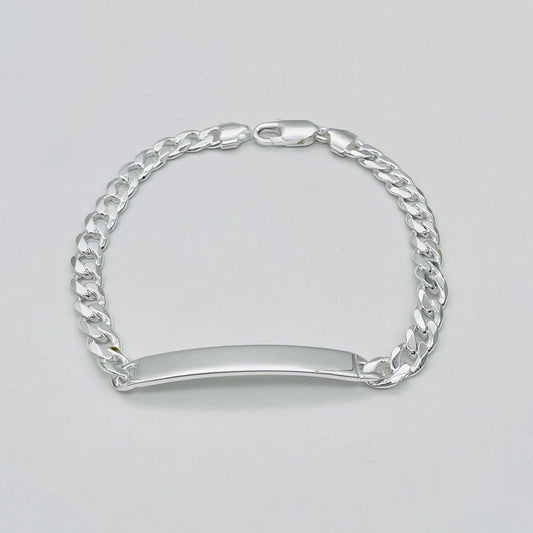 S1654 Curb ID Bracelet 8mm. x 9"