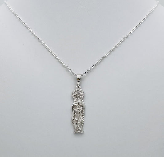 Z1578 Virgen Del Rosario Necklace 18"