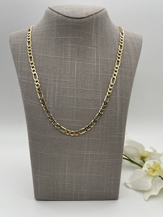 G34CH 14K Gold 26"x7mm.Figaro Chain