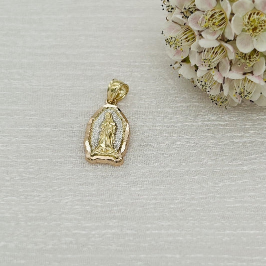 G273P 14K Gold Virgin Mary Pendant