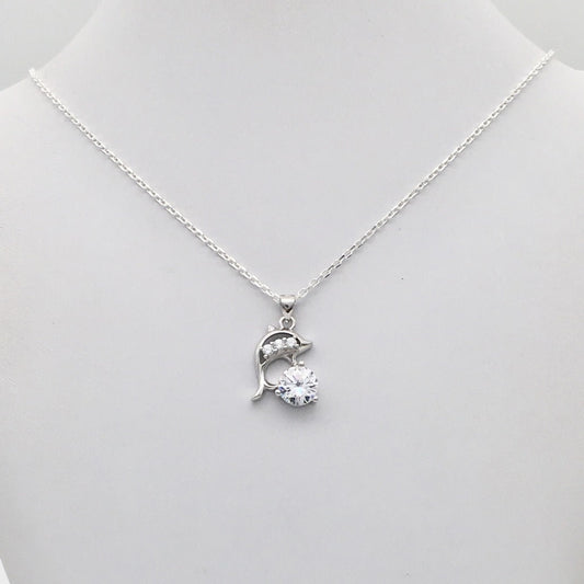 Z1379  18" Dolphin Necklace