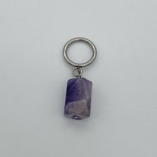 SS1524 Amethyst Key Chain