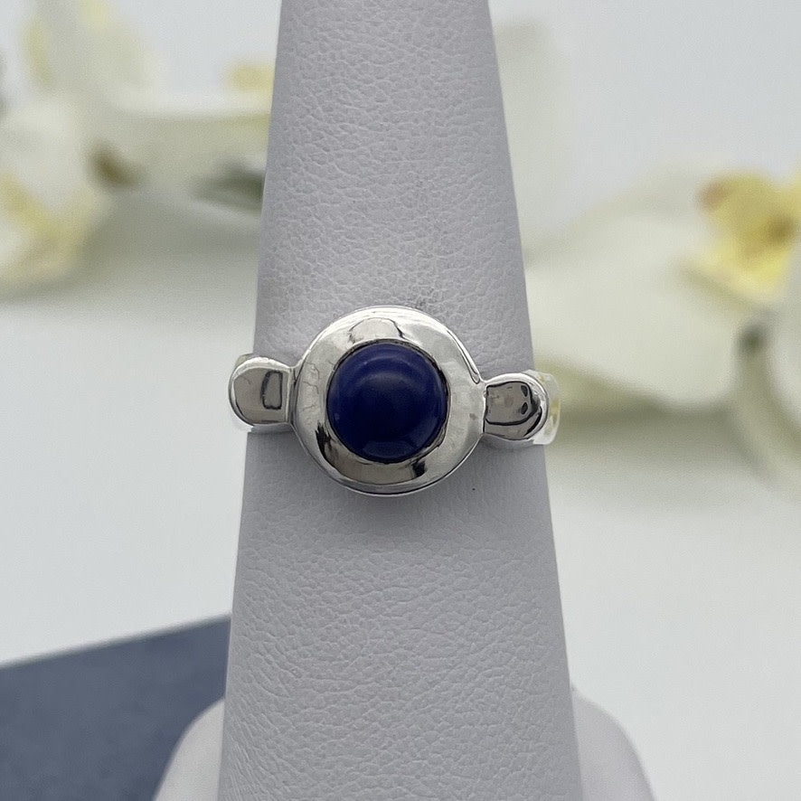 ST1609  Lapis Ring # 8.5