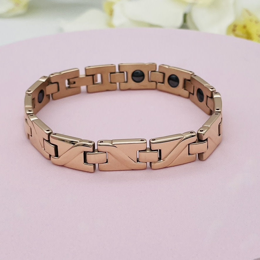 SS1526BL  Rose Gold with Germanium 7"