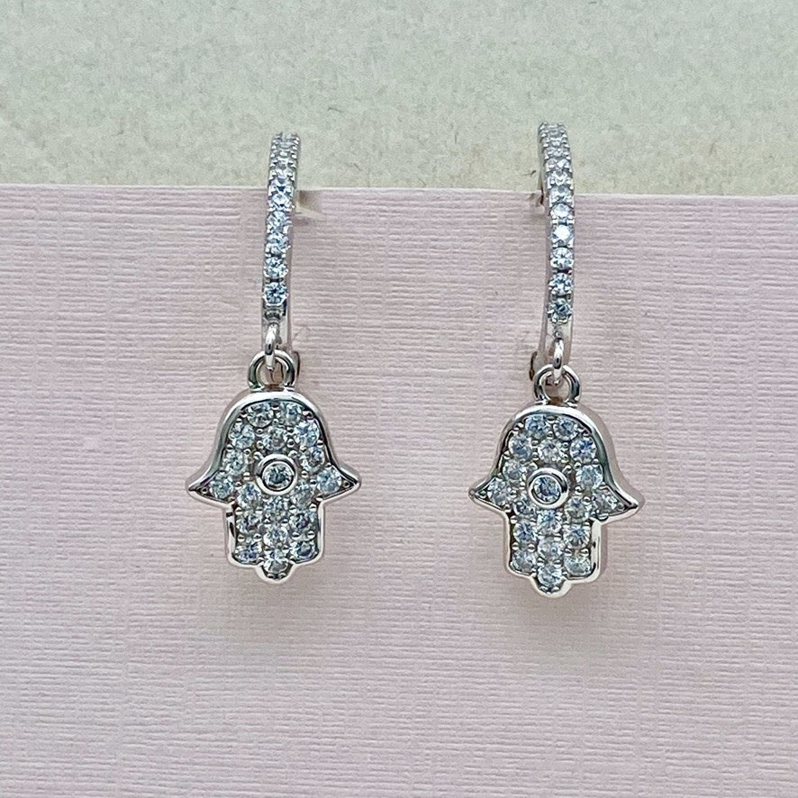 Z1464  Hugie Fatima Hand Earrings