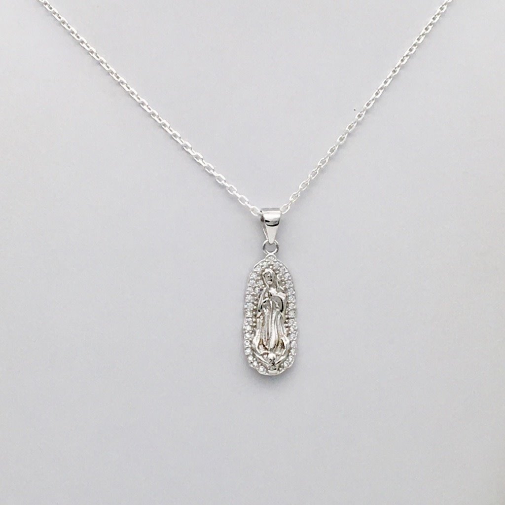 Z1296 18" Mother Mary Necklace