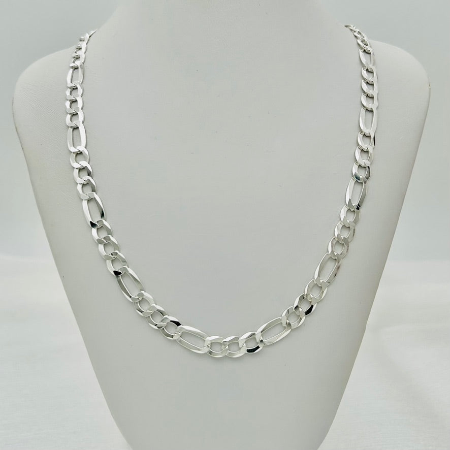 S1424 7mmx32" Super Flat Figaro Chain