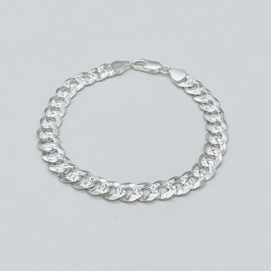 S1641 Curb Pave Bracelet 8mm. x 8"