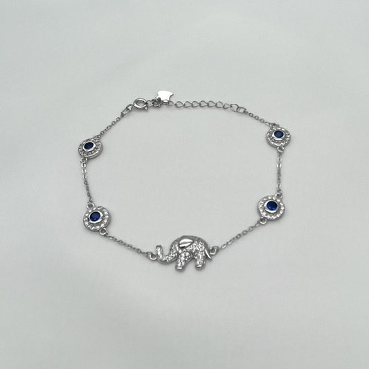 Z1783.  8" Elephant Bracelet