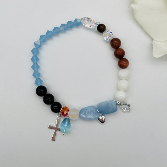 ST1453  8" La vida de Jesus Bracelet